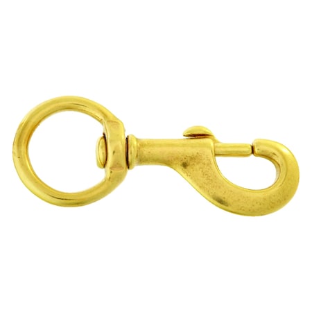 Campbell Chain & Fittings Campbell 1-1/4 in. D X 4-3/4 in. L Polished Bronze Bolt Snap 120 lb T7620334